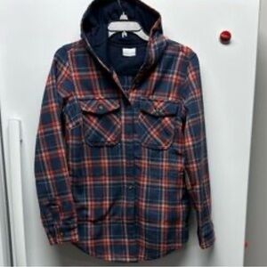 Plaid Hooded Shirt Jacket